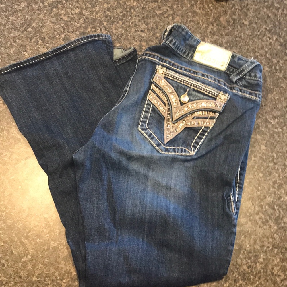 Vigoss dark denim bling jeans plus size 20